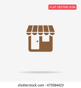 Shop icon. Vector concept illustration for design.