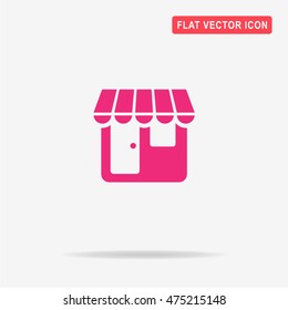 Shop icon. Vector concept illustration for design.