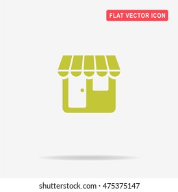 Shop icon. Vector concept illustration for design.