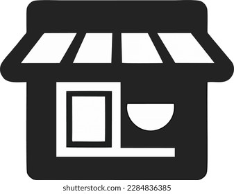 Shop icon vector design template. Shop Icon Design