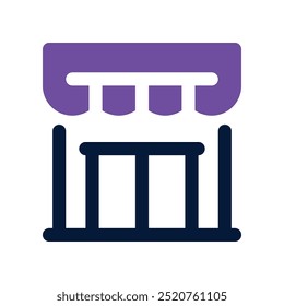 shop icon. vector dual tone icon for your website, mobile, presentation, and logo design.