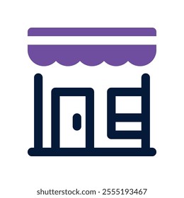 shop icon. vector dual tone icon for your website, mobile, presentation, and logo design.
