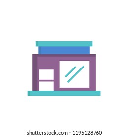 shop icon vector flat style