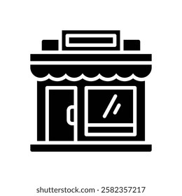 shop icon. vector glyh icon for your website, mobile, presentation, and logo design.
