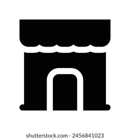 shop icon. vector glyph icon for your website, mobile, presentation, and logo design.