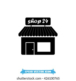 shop icon vector illustration