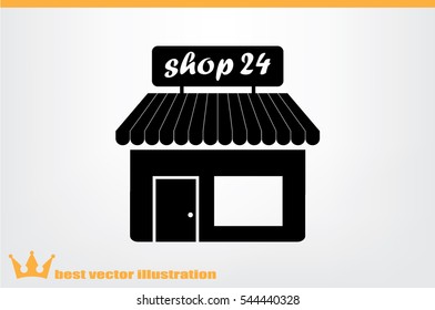 shop icon vector illustration.