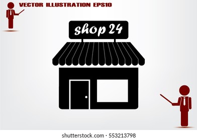 shop icon vector illustration 
