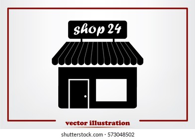 shop icon vector illustration