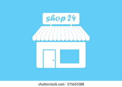 shop icon vector illustration.