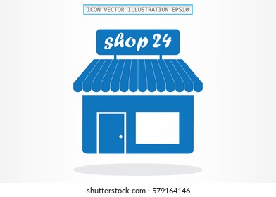 shop icon vector illustration.