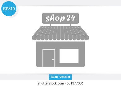shop icon vector illustration.