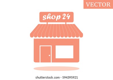 shop icon vector illustration.