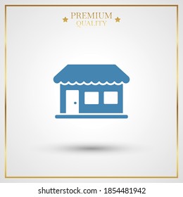 icono de la tienda. Ilustración del vector EPS 10.