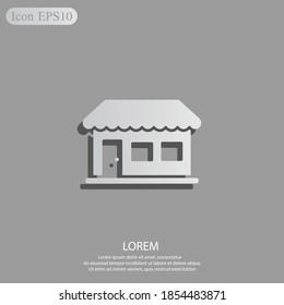 shop icon. Vector illustration EPS 10.
