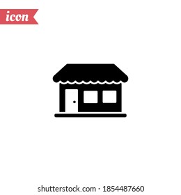 shop icon. Vector illustration EPS 10.