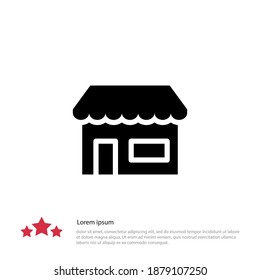 icono de la tienda. Ilustración del vector EPS 10.