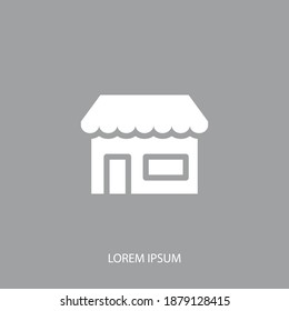 shop icon. Vector illustration EPS 10.