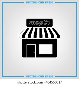 shop icon vector illustration eps10.