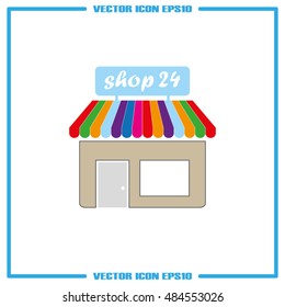 shop icon vector illustration eps10.