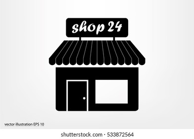 shop icon vector illustration eps10