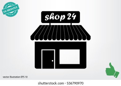 shop icon vector illustration eps10.