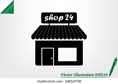 shop icon vector illustration eps10.