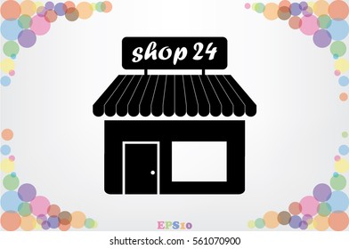 shop icon vector illustration eps10.