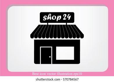 shop icon vector illustration eps10.