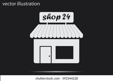shop icon vector illustration eps10.