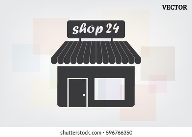 shop icon vector illustration eps10.