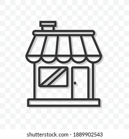 Ver símbolo de signo aislado de ilustración vectorial de icono - estilo blanco y negro en fondo transparente.