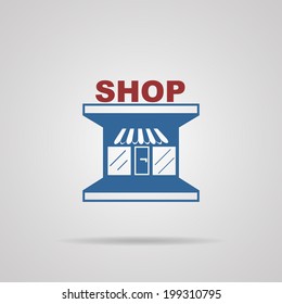 Shop Icon. vector illustrations