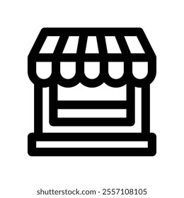 shop icon. vector line icon for your website, mobile, presentation, and logo design.