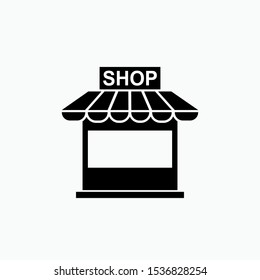 Shop Icon - Vector, Sign and Symbol for Design, Presentation, Website or Apps Elements.  