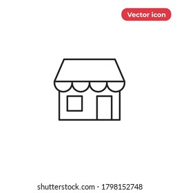 Vector de icono de compra. Firma de la tienda