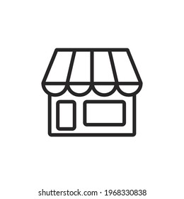 Shop icon vector. Store sign