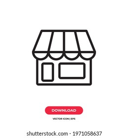 Shop icon vector. Store sign