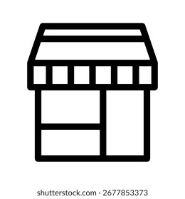 Ilustración de diseño de símbolo de Vector de icono de tienda
