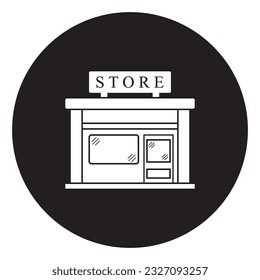 shop icon vector template illustration logo design