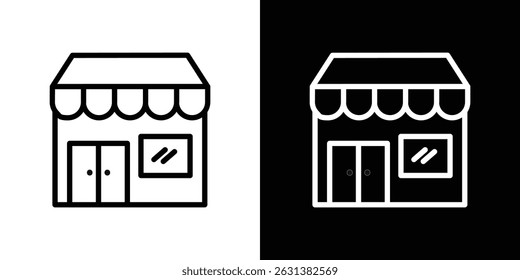 Vetor de ícone de loja para web, computador e aplicativos móveis