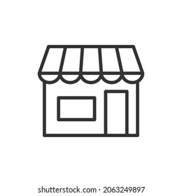 Icono de compra. símbolo de almacén web. Signo de botón de interfaz y aplicación. Imagen de la ilustración del vector.