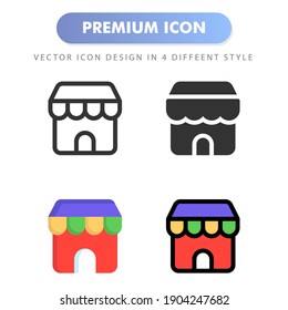 shop icon for your web site design, logo, app, UI. Vector graphics illustration and editable stroke. icon design EPS 10.