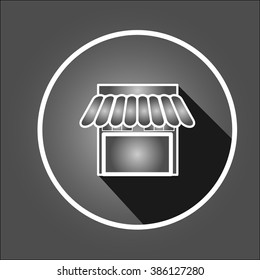 Shop icon..Flat Vector illustration