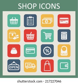 Shop icons