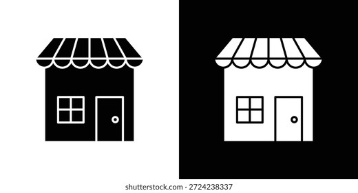 Comprar ícones conceito de vetor plano. Ilustrações em preto e branco