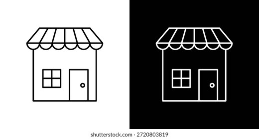 Ícones de loja design gráfico símbolos vetoriais. ícone Eps10.