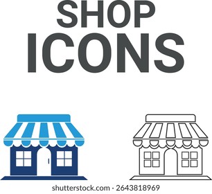 Shop icons, Line art icons Included Basket, Shopping list, Shopping cart, Ticket, Gift voucher, Shopping basket, Coupon, Cards, Online shop, Card icons
