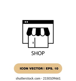 shop icons  symbol vector elements for infographic web