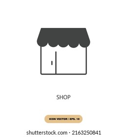 shop icons  symbol vector elements for infographic web